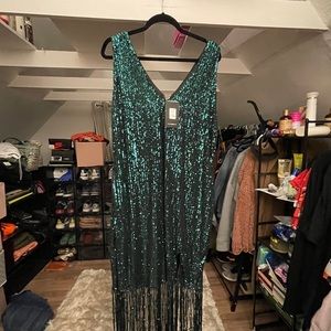 Sequin dress (green) 3X